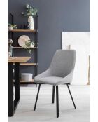 Fever - Set aus 2 grauen Esszimmerstühlen - 51x47x87 cm