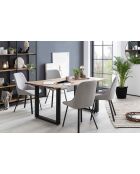 Fever - Set aus 2 grauen Esszimmerstühlen - 51x47x87 cm