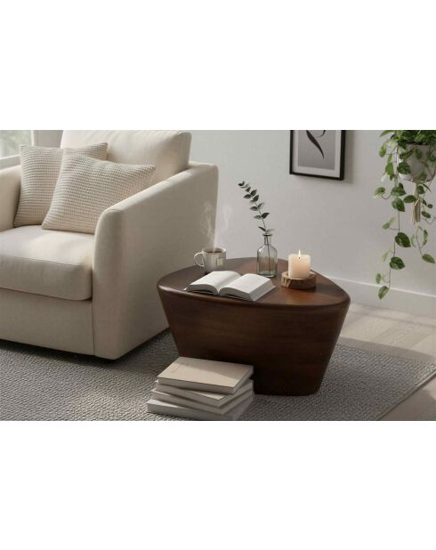 Sit - Table d'appoint Rondura brune - 70x53x36cm