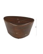 Sit - Table d'appoint Rondura brune - 70x53x36cm