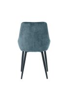 Sit — Set aus 2 Stühlen mit blauem Bezug und schwarzen Beinen — 48 x 57 x 84 cm