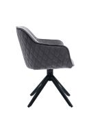 Fever - Poltrona trapuntata a nido d'ape, grigia - 59x60x83 cm