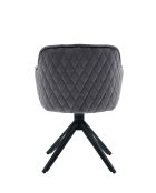 Fever - Poltrona trapuntata a nido d'ape, grigia - 59x60x83 cm