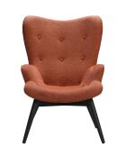 Fever - Sessel aus Kupfer, strukturierter Stoff - 80x99x92 cm