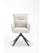 Fever - Poltrona beige in tessuto strutturale - 60x67x93 cm