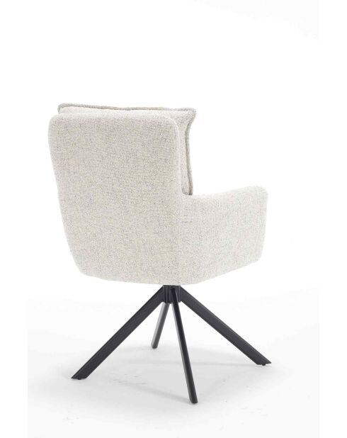 Fever - Poltrona beige in tessuto strutturale - 60x67x93 cm