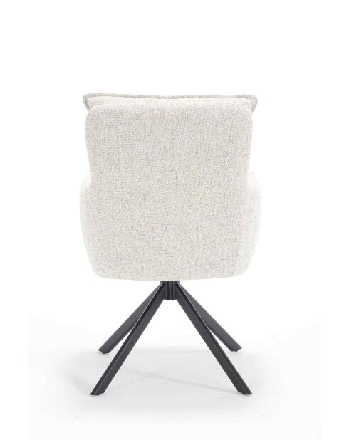 Fever - Poltrona beige in tessuto strutturale - 60x67x93 cm