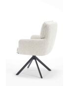 Fever - Poltrona beige in tessuto strutturale - 60x67x93 cm