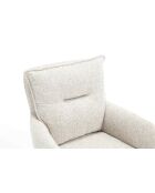 Fever - Poltrona beige in tessuto strutturale - 60x67x93 cm