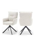 Fever - Poltrona beige in tessuto strutturale - 60x67x93 cm