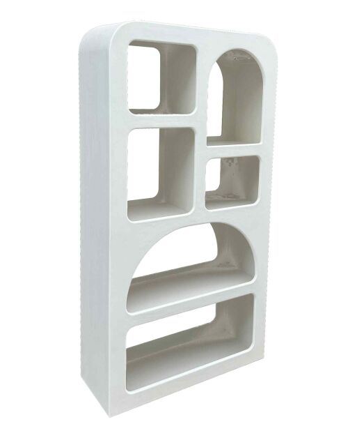 Sit - Étagère Holvik blanc naturel - 90x35x170cm