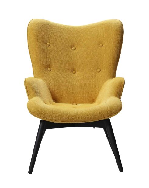 Fever - Poltrona gialla, tessuto testurizzato - 80x99x92 cm