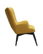 Fever - Poltrona gialla, tessuto testurizzato - 80x99x92 cm