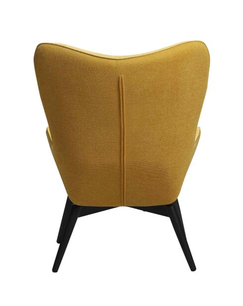 Fever - Poltrona gialla, tessuto testurizzato - 80x99x92 cm