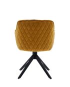 Fever - Poltrona trapuntata a nido d'ape, gialla - 59x60x83 cm