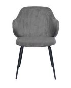 Fever - Set di 2 poltrone grigio/nero - 54x55x83 cm