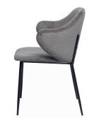 Fever - Set di 2 poltrone grigio/nero - 54x55x83 cm