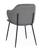 Fever - Set di 2 poltrone grigio/nero - 54x55x83 cm