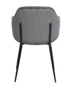 Fever - Set di 2 poltrone grigio/nero - 54x55x83 cm