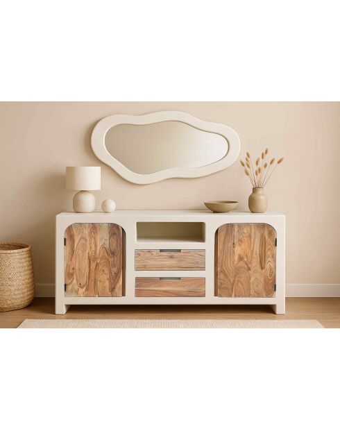 Espejo Sit Holvik blanco natural, 62 x 3 x 120 cm