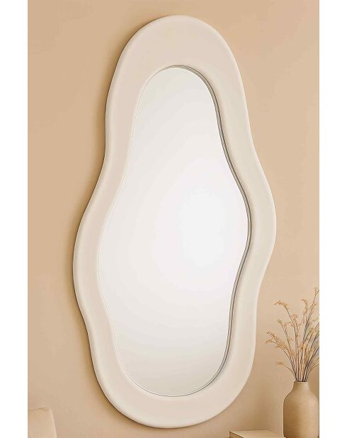 Espejo Sit Holvik blanco natural, 62 x 3 x 120 cm