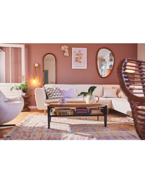 Sit - Miroir Rattan naturel - 44x3,5x120cm