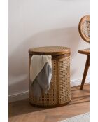 Sit - Cesta de ratán natural - 40x40x53 cm