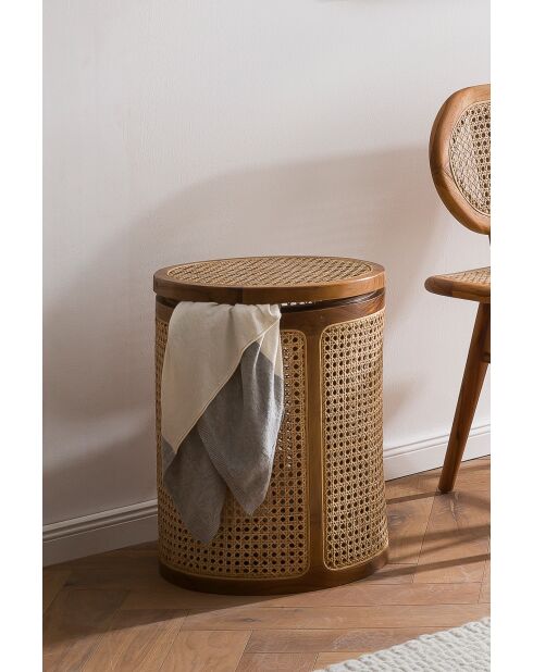 Sit - Corbeille Rattan naturel - 40x40x53cm