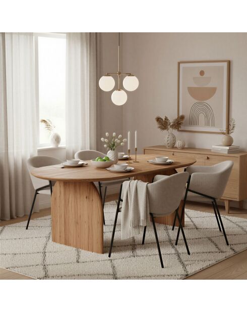 Sit - Table Wave naturel - 200x100x76cm