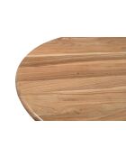 Sit - Table Wave naturel - 120x120x77cm