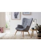 Fever - Fauteuil tressé gris - 80x99x92 cm