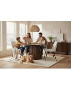 Sit - Lot de 2 chaises Sit&Chairs tissu bouclé (100% polyester), métal - 58,5x46x83cm