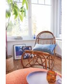 Sit - Schaukelstuhl aus natürlichem Rattan - 53x100x96cm