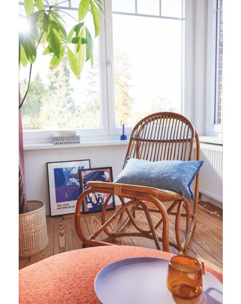 Sit - Schaukelstuhl aus natürlichem Rattan - 53x100x96cm