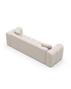 Astro beigefarbenes 3-Sitzer-Schlafsofa mit Kofferraum - 253x102x70 cm