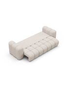 Astro beigefarbenes 3-Sitzer-Schlafsofa mit Kofferraum - 253x102x70 cm