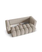 Sofá cama de 3 plazas Lorella le sable con baúl - 252x98x85 cm