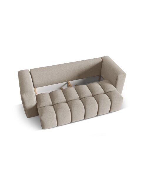 Sofá cama de 3 plazas Lorella le sable con baúl - 252x98x85 cm