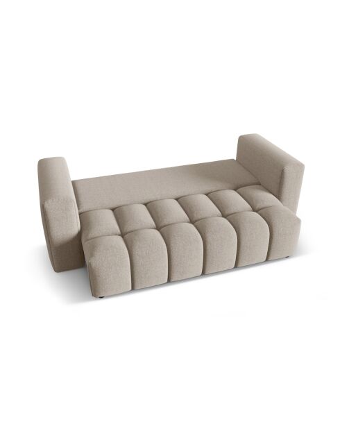 Sofá cama de 3 plazas Lorella le sable con baúl - 252x98x85 cm