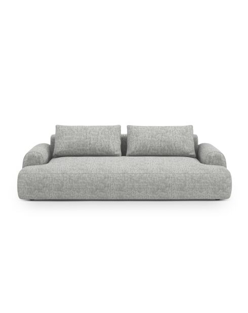 Orion warmgraues 4-Sitzer-Schlafsofa mit Kofferraum - 250x100x84 cm