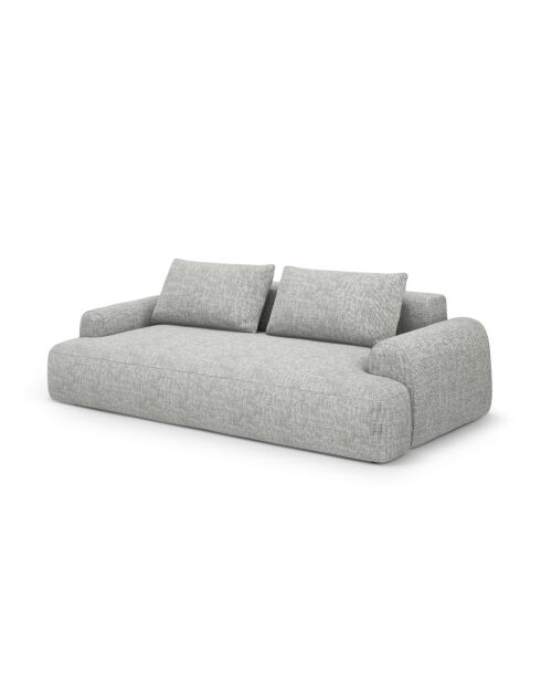 Orion warmgraues 4-Sitzer-Schlafsofa mit Kofferraum - 250x100x84 cm