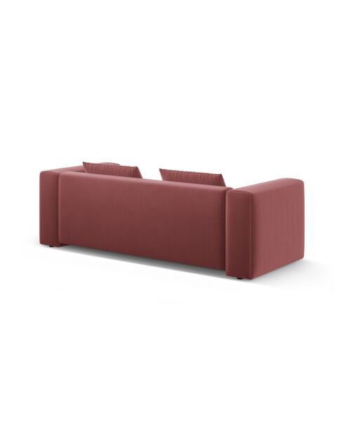 Lorella Flamant, ausziehbares 3-Sitzer-Sofa aus Samt mit Kofferraum, 252 x 98 x 85 cm