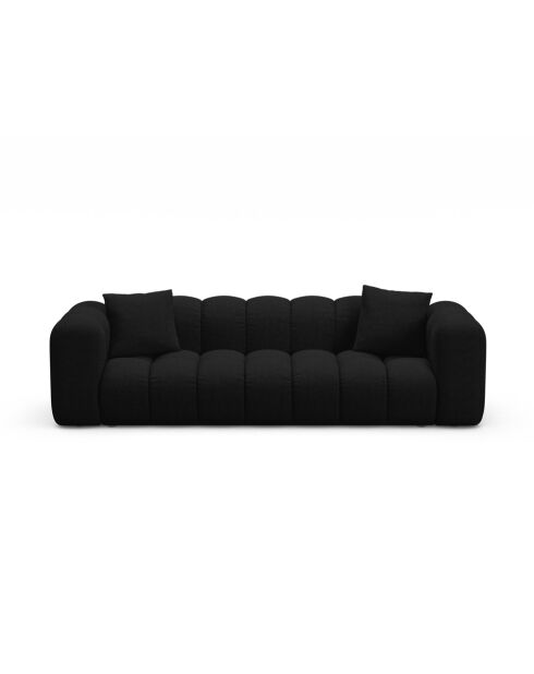 Astro schwarzes 3-Sitzer-Schlafsofa mit Kofferraum - 253x102x70 cm