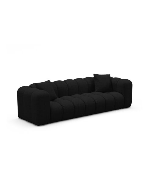 Astro schwarzes 3-Sitzer-Schlafsofa mit Kofferraum - 253x102x70 cm
