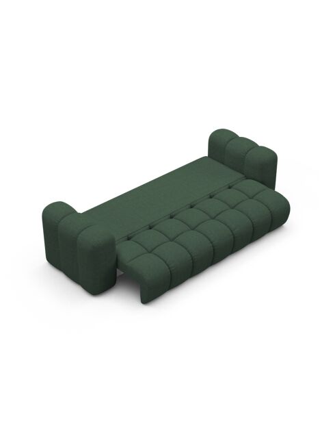 Astro 3-Sitzer-Schlafsofa mit Kofferraum, 253x102x70 cm, meergrün