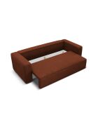 Ribes 3-Sitzer-Cabrio-Sofa aus Terrakotta, aus Kord, mit Kofferraum, 242 x 104 x 88 cm