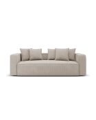 Ribes 3-Sitzer-Ausziehsofa aus Kord mit Kofferraum Ribes dunkelbeige - 242x104x88 cm