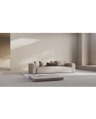 Ribes 3-Sitzer-Ausziehsofa aus Kord mit Kofferraum Ribes dunkelbeige - 242x104x88 cm