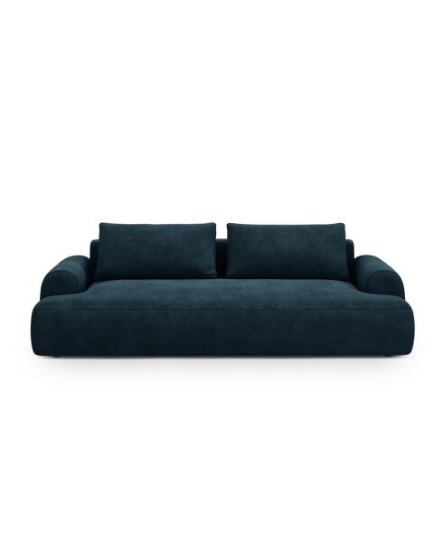 Orion ausziehbares 4-Sitzer-Sofa aus Samt mit Kofferraum, tiefblau — 250x100x84 cm
