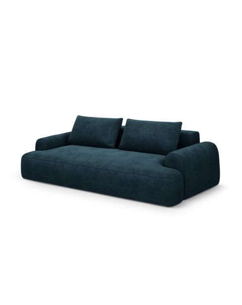 Orion ausziehbares 4-Sitzer-Sofa aus Samt mit Kofferraum, tiefblau — 250x100x84 cm